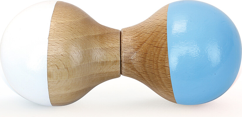 Vilac - Maracas - Hvid Og Lyseblå - Træ