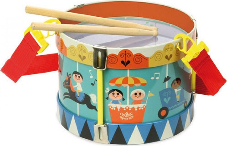 Vilac - Tromme Til Børn I Metal - 18 Cm