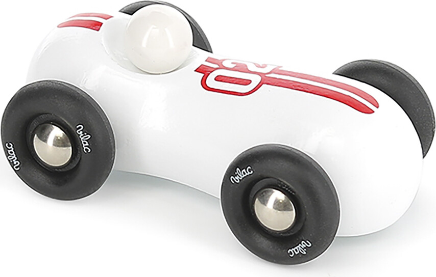 Vilac - Racerbil Legetøj I Træ - Strømlinet - Hvid