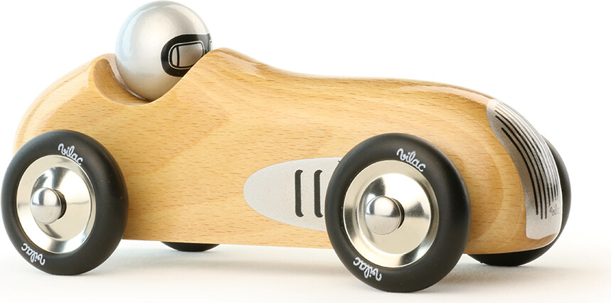 Vilac - Racerbil Legetøj I Træ - Old Sport - Natur