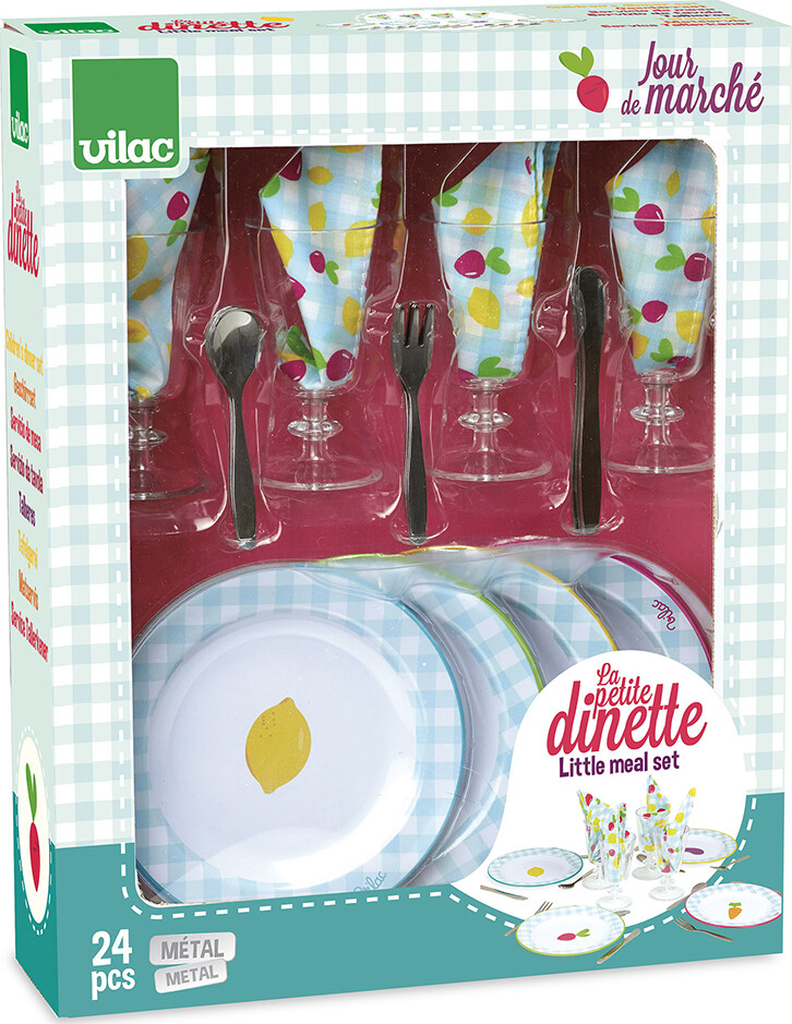 Vilac - Legetøjs Service - Metal - 24 Dele