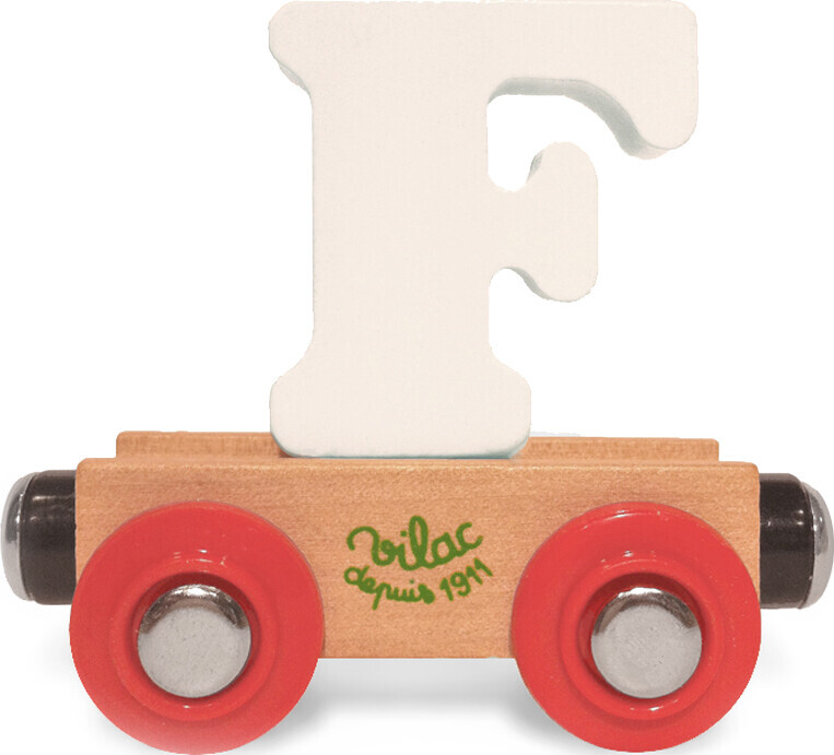 Navnetog I Træ - Bogstav F - Hvid - Vilac