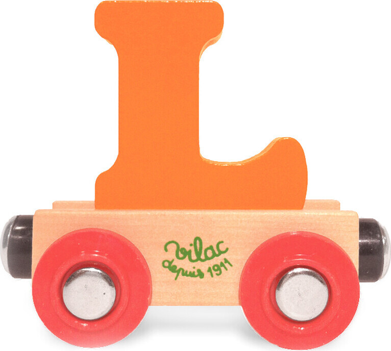 Navnetog I Træ - Bogstav L - Orange - Vilac