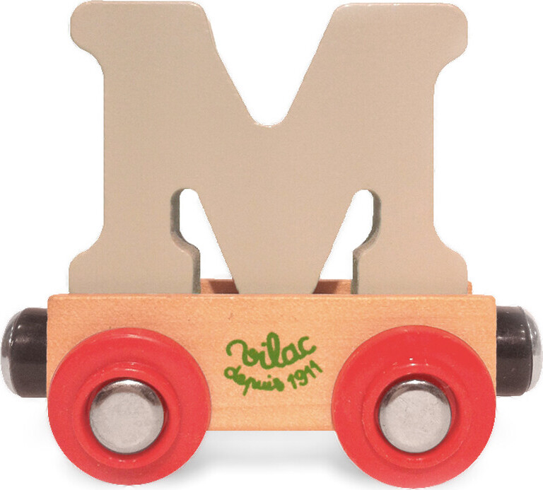 Navnetog I Træ - Bogstav M - Beige - Vilac