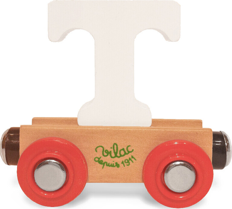 Navnetog I Træ - Bogstav T - Hvid - Vilac