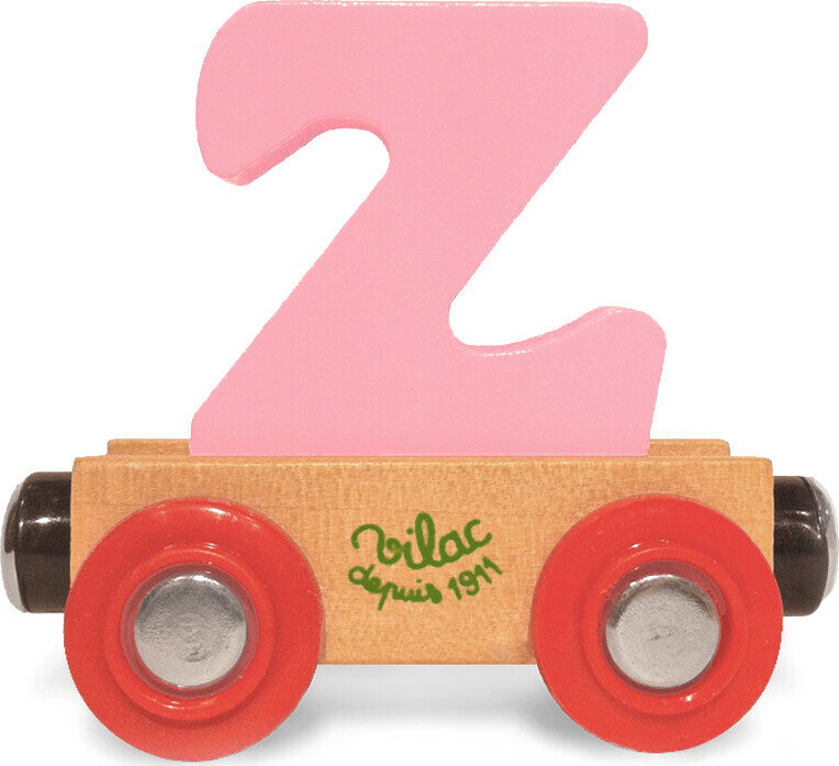 Navnetog I Træ - Bogstav Z - Lyserød - Vilac