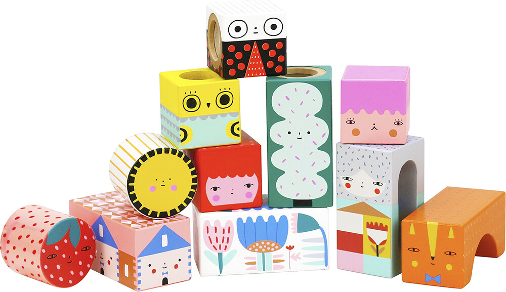 Vilac - Træklodser Med Lyd - Suzy Ultman - 11 Klodser