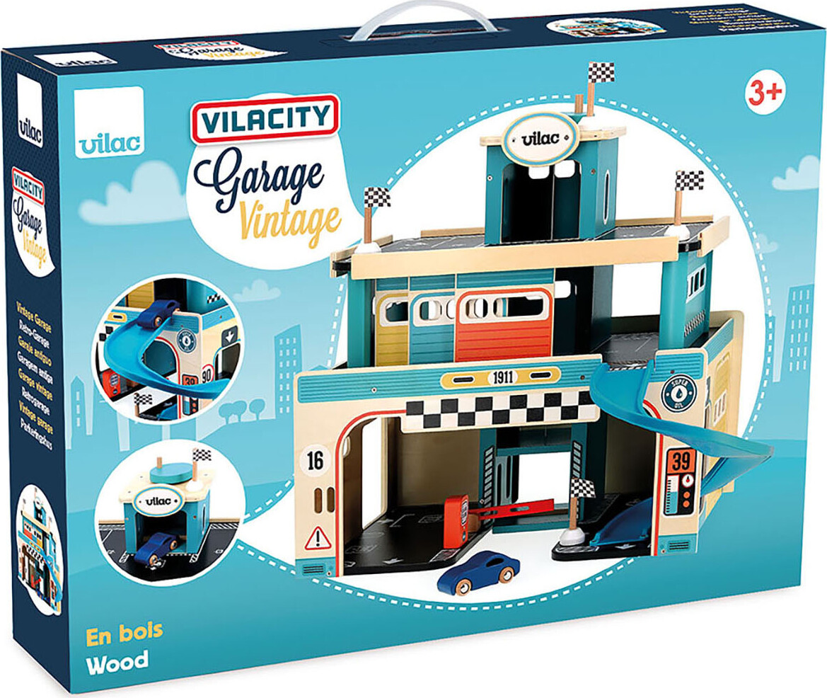 Vilac - Vintage Parkeringshus - Vilacity - 29x38x19 Cm