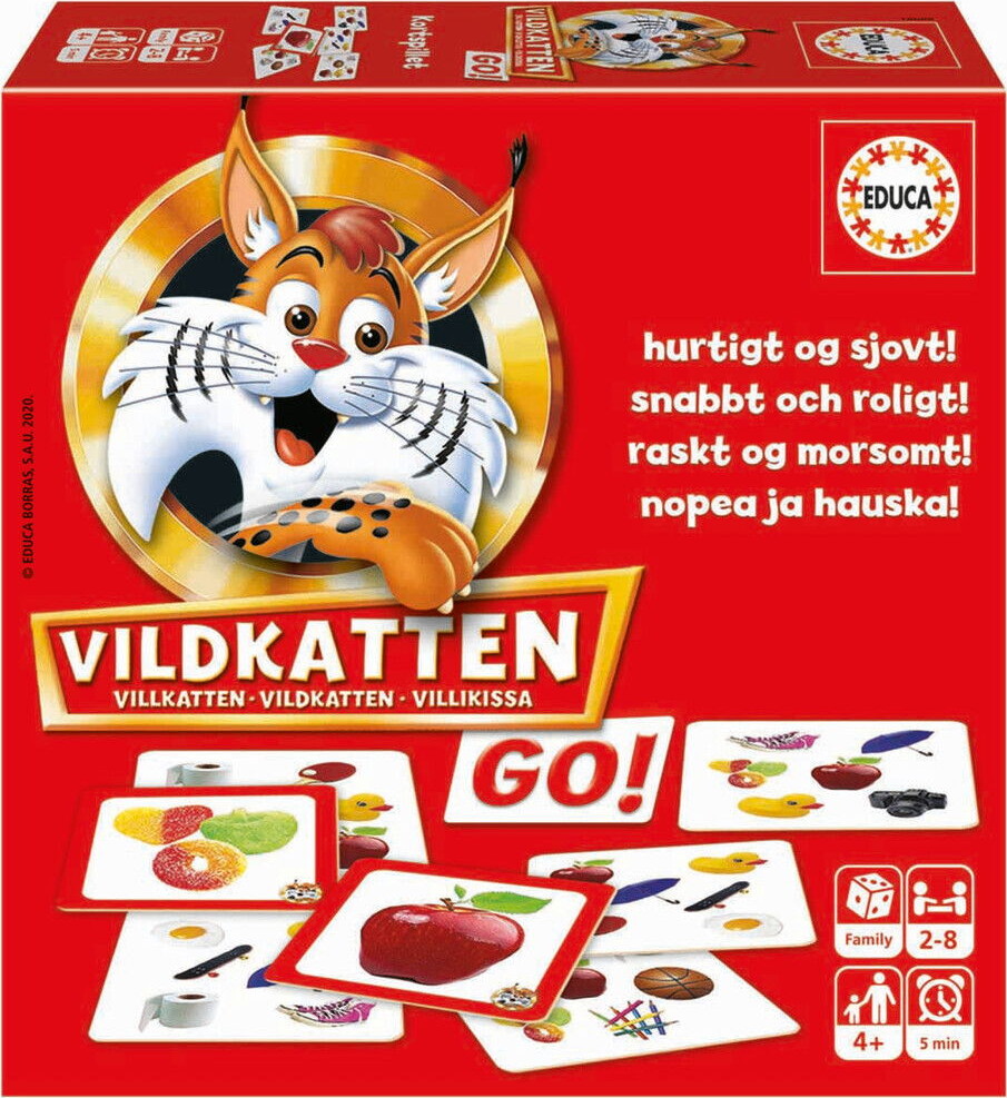 Educa - Vildkatten Go! Spil - 70 Kort