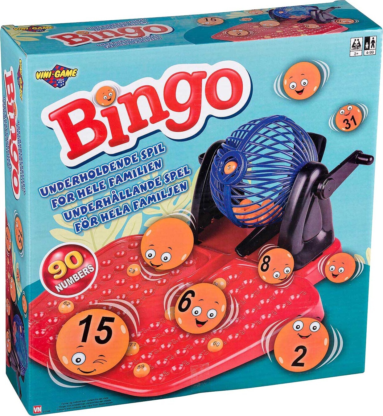 Bingo spil med tromle