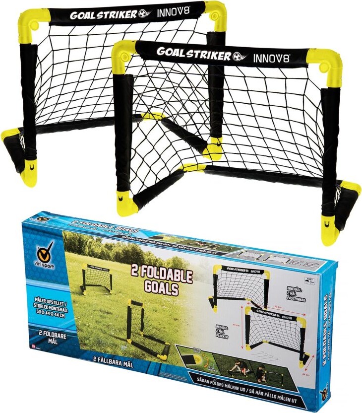 Hockeymål Til Udendørs Brug - 2 Stk - 50 X 44 Cm - Foldbart - Vini Sport