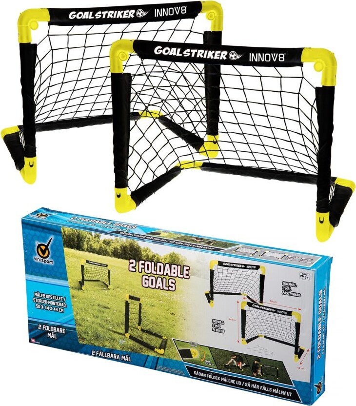 Hockeymål Til Udendørs Brug - 2 Stk - 50 X 44 Cm - Foldbart - Vini Sport