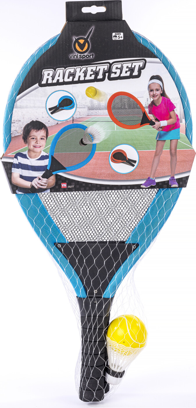 Vini Sport Jumbo Racket Sæt Til 2 Spillere - Assorteret