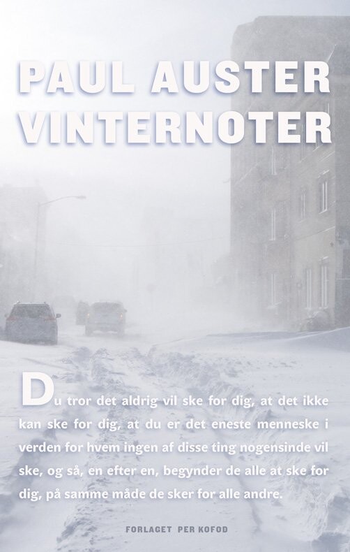 Billede af Vinternoter - Paul Auster - Bog
