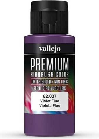Vallejo - Premium Airbrush Maling - Violet Fluorescent 60 Ml