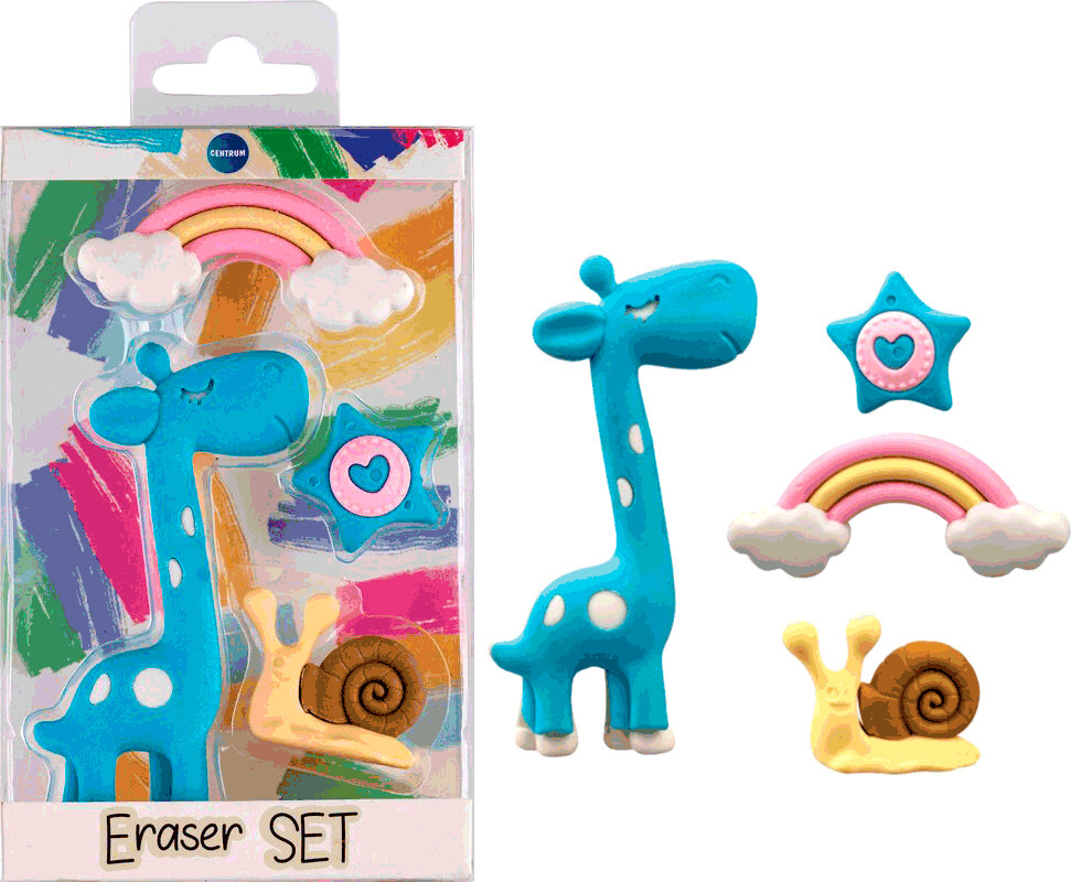 Viskelædersæt Giraf 4 Dele I Boks - Centrum