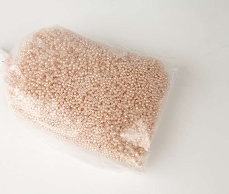 Voksperler Til Smykker - Creme - 3 Mm - 500 G