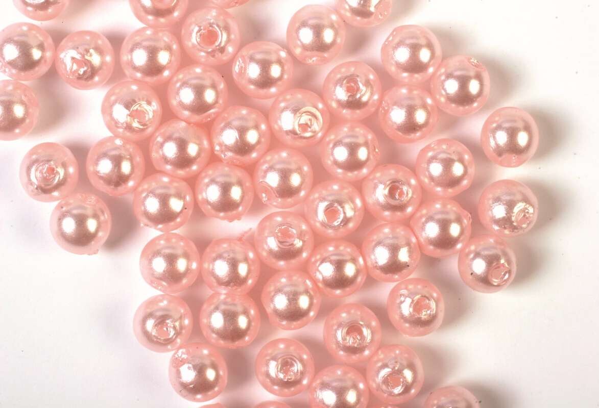 Voksperler Til Smykker - Lyserød - 3 Mm - 500 G