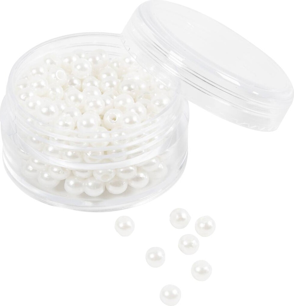 Voksperler - 4 Mm - 1,5 Mm - Perlemor - 210stk. billede