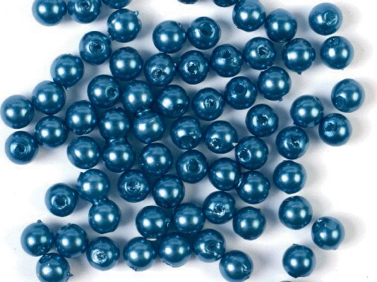 Voksperler Til Smykker - Blå - 3 Mm - 500 G
