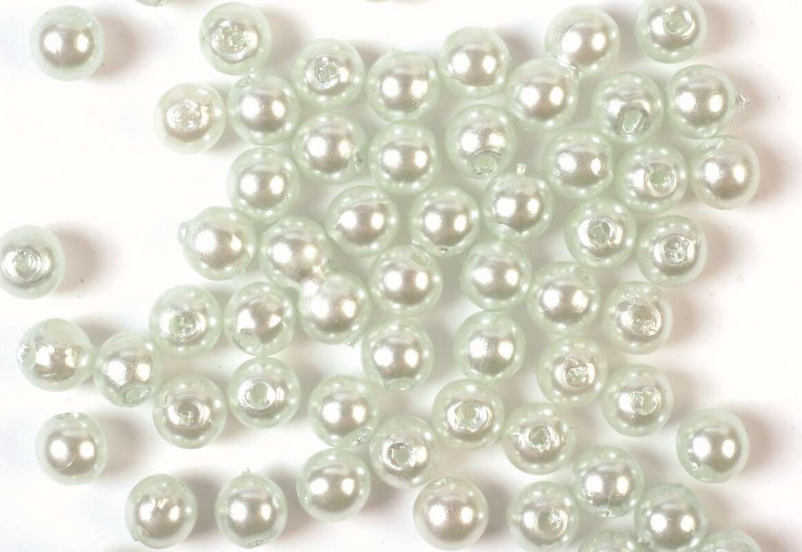 Voksperler - Lysegrøn - 5 Mm - 500 G
