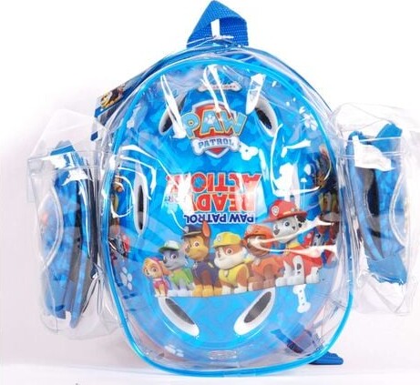 Volare - Beskyttelsessæt Og Cykelhjelm Til Børn - Paw Patrol