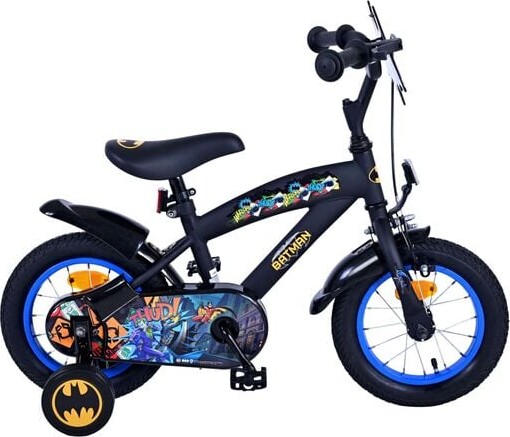 Volare - Batman - Cykel - 12" Tommer - Med Støttehjul - Blå