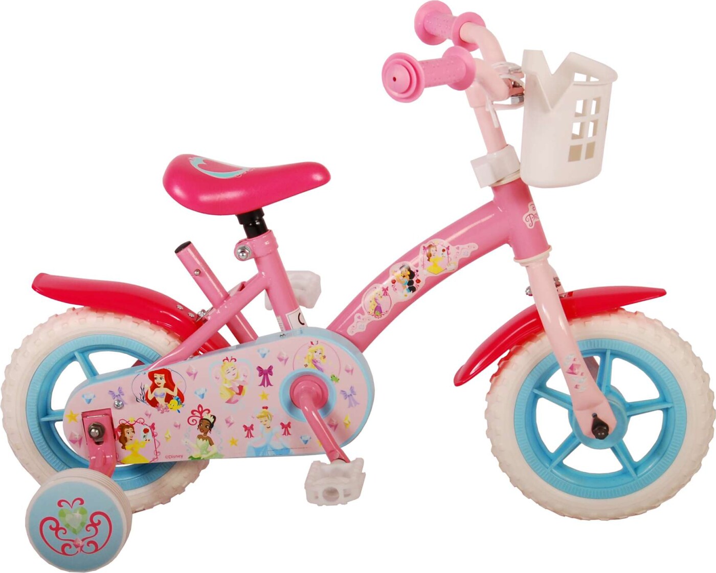 Billede af Disney Princess - Cykel Med Støttehjul Til Børn - 10" - Volare hos Gucca.dk
