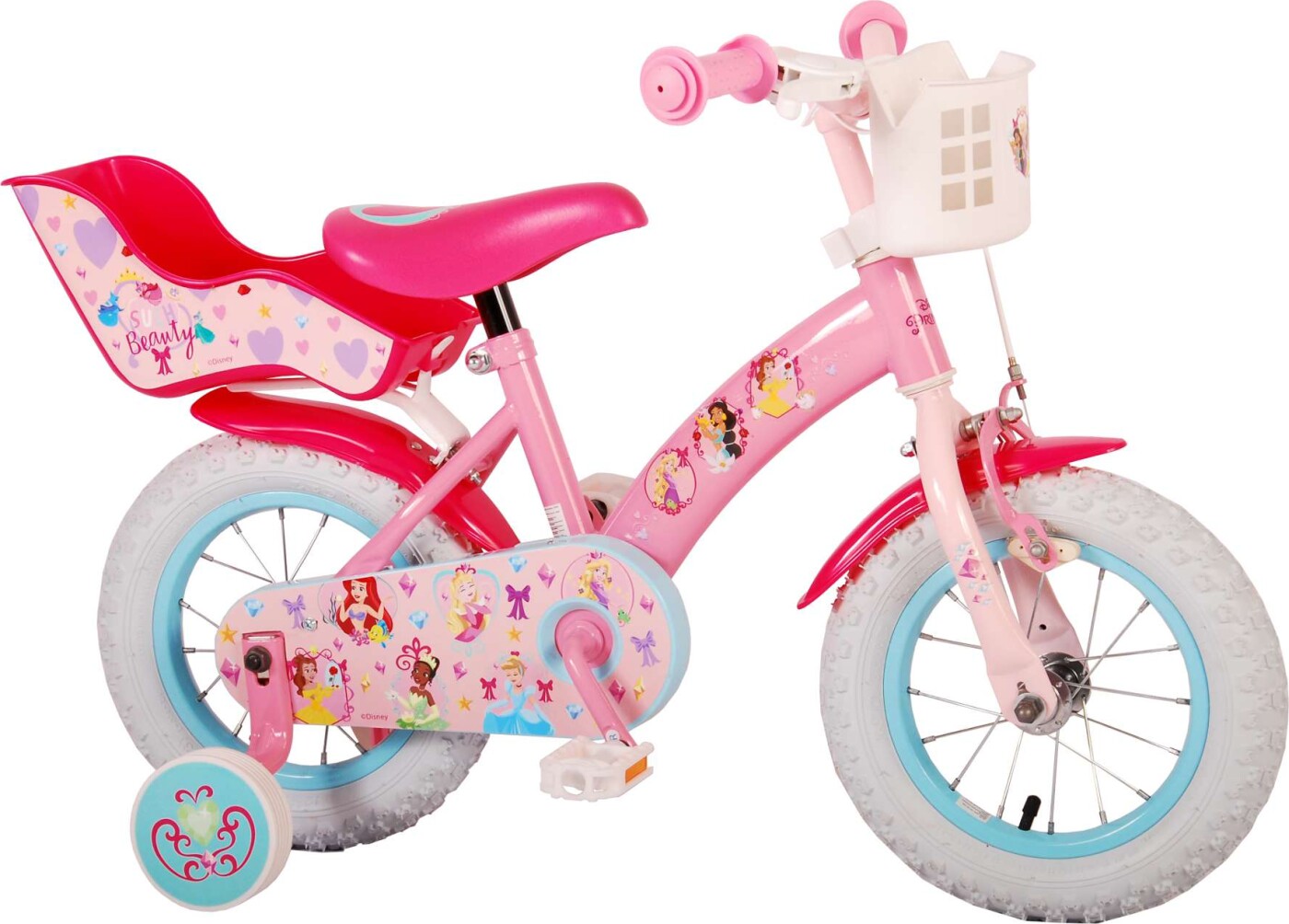 Billede af Disney Princess - Cykel Til Børn - 12" - Volare hos Gucca.dk