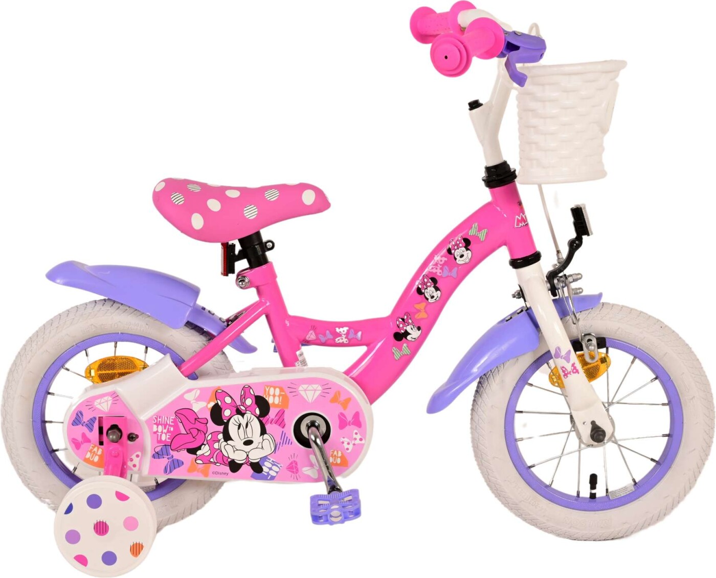 5: Minnie Mouse - Børnecykel Med Støttehjul - 12