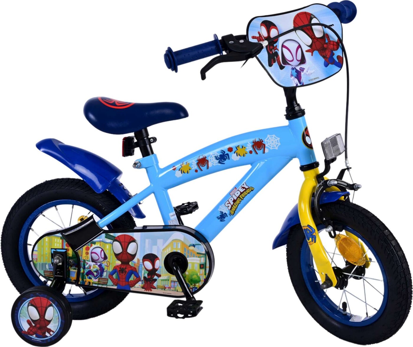 Volare - Børnecykel Med Støttehjul - 12'' - Spidey