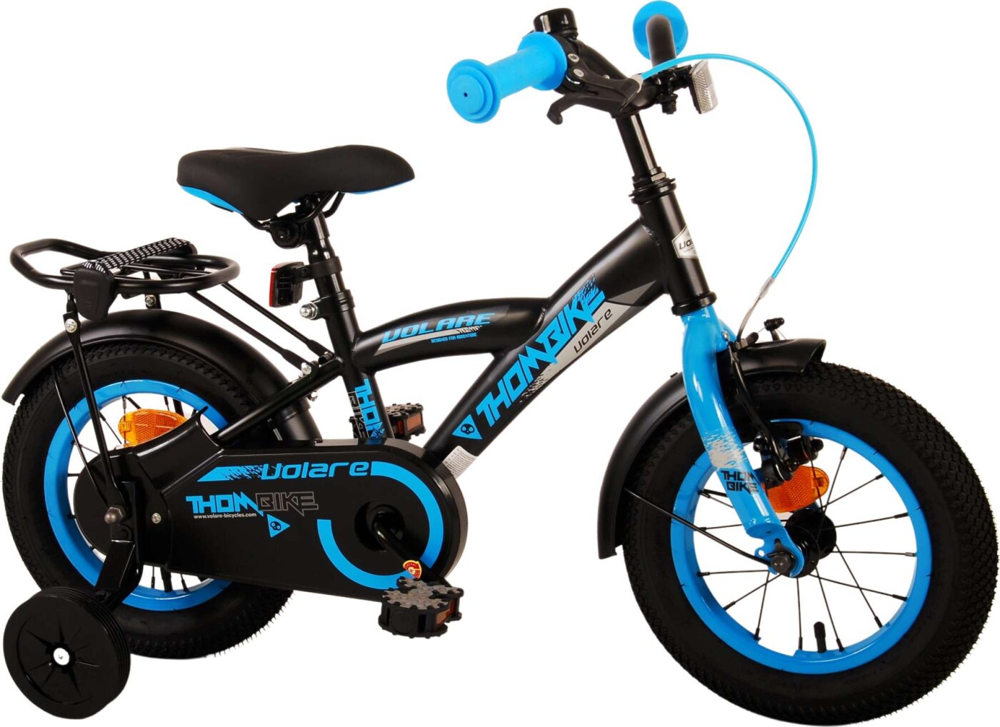 Volare - Børnecykel Med Støttehjul - 12'' - Thombike - Blå