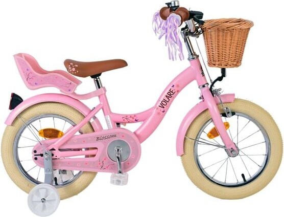 Volare - Børnecykel Med Støttehjul - 14" Tommer - Blossom Pink