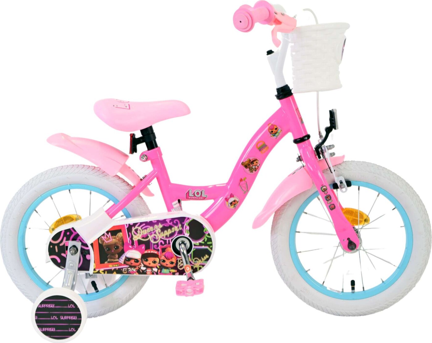 Billede af L.o.l Surprise - Cykel Med Støttehjul Til Børn - 14" - Pink - Volare