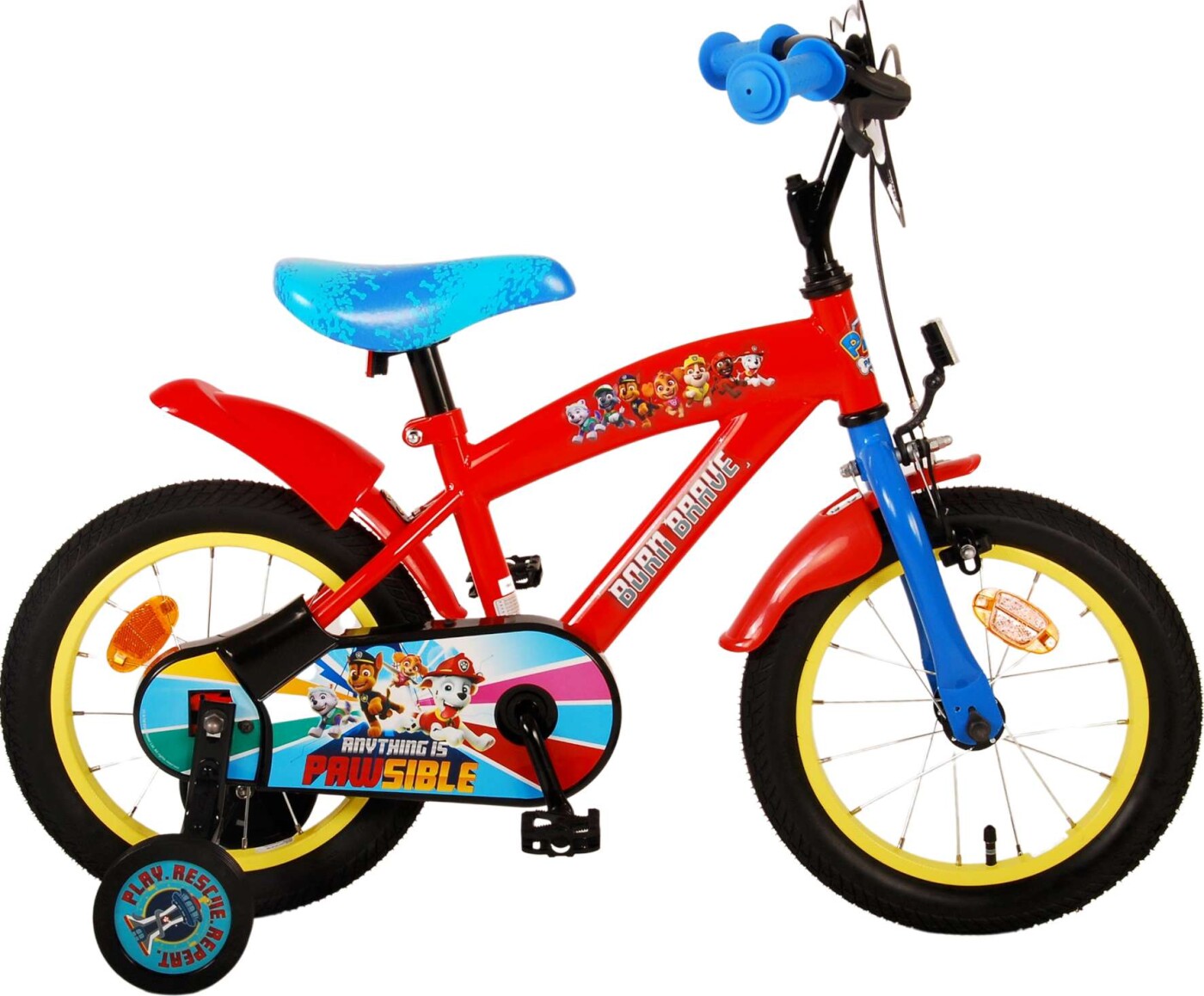 Volare - Børnecykel Med Støttehjul - 14" Tommer - Paw Patrol