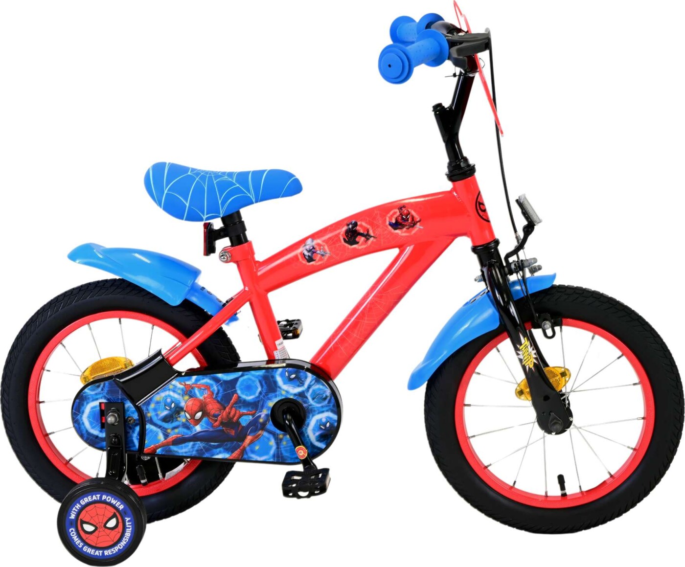 Spiderman - Cykel Med Støttehjul Til Børn - 14