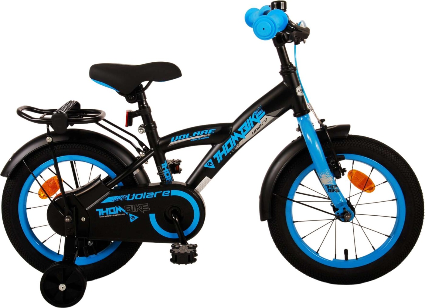 Volare - Børnecykel Med Støttehjul - 14'' - Thombike - Blå