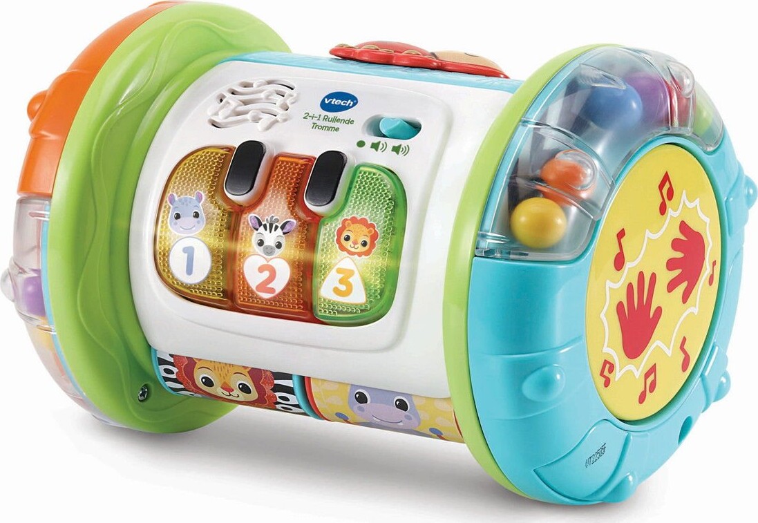 Vtech - 2- In 1 Rolling Explorer Tromme Dk