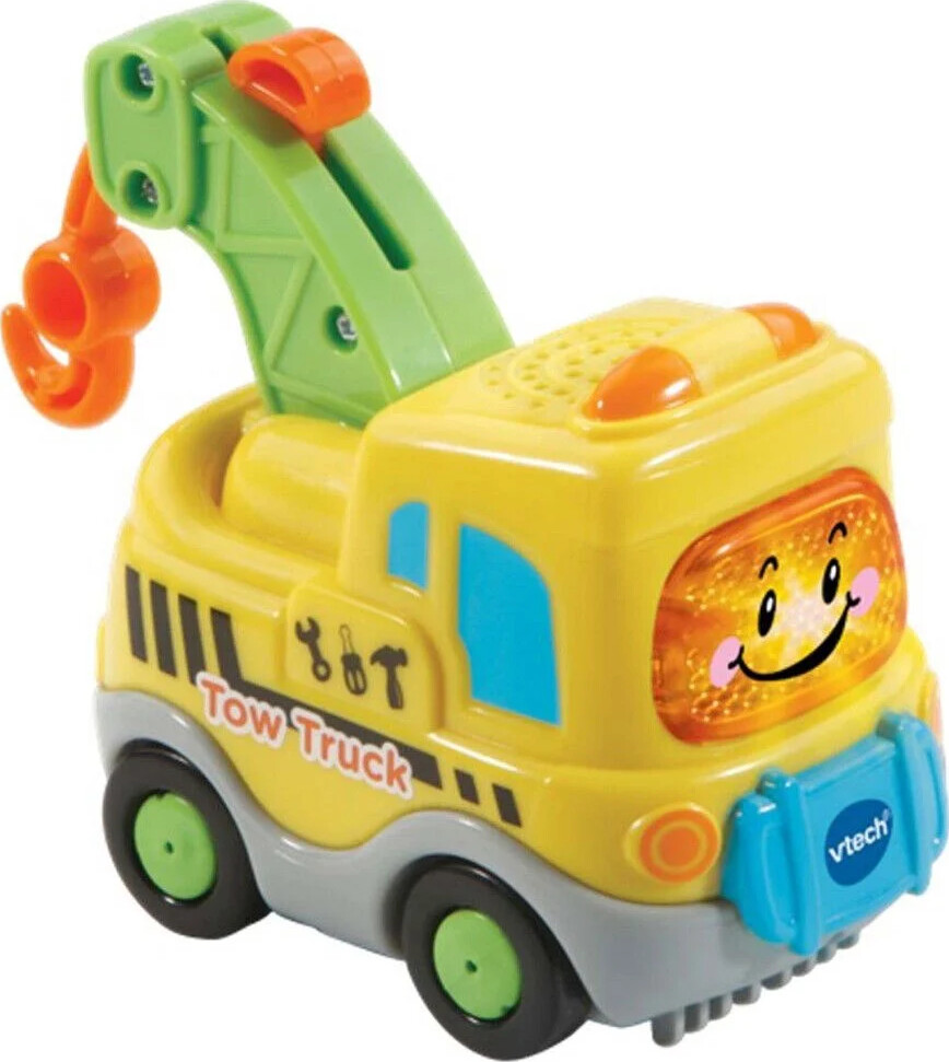 Vtech - Toot Toot Drivers Tow Truck - Legetøjs Kranbil - Lyd Og Lys