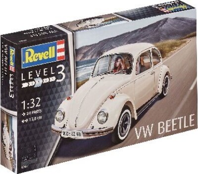 Revell - Vw Volkswagen Beetle Bil Byggesæt - 1:32 - Level 3 - 07681