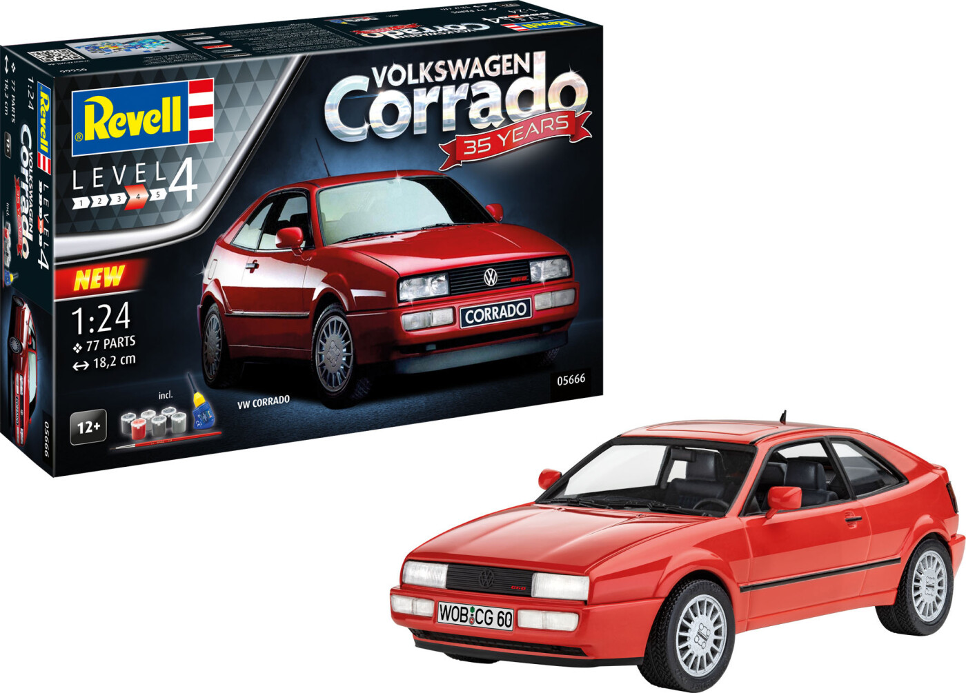 Revell - Vw Volkswagen Corrado 35 Years - Level 4 - 1:24 - 05666