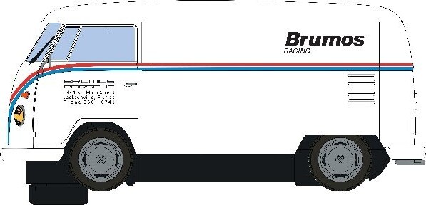 Se Scalextric - Vw Panel Van - Brumos Racing - 1:32 - C4086 hos Gucca.dk