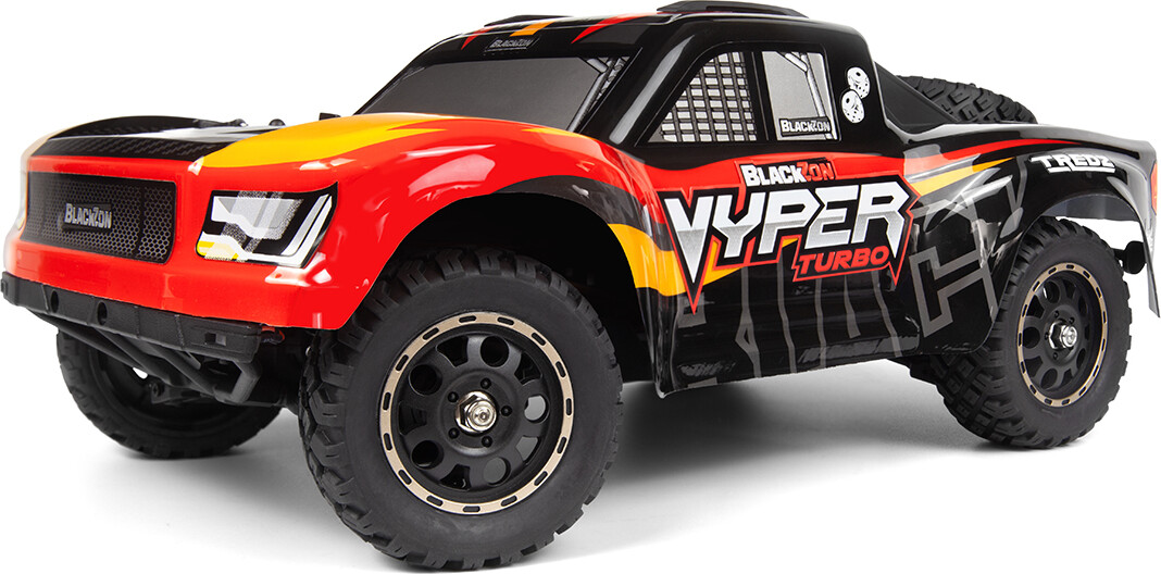 Blackzon - Vyper Sc Turbo 4wd 2s Brushless - 1/16 - Rød Orange