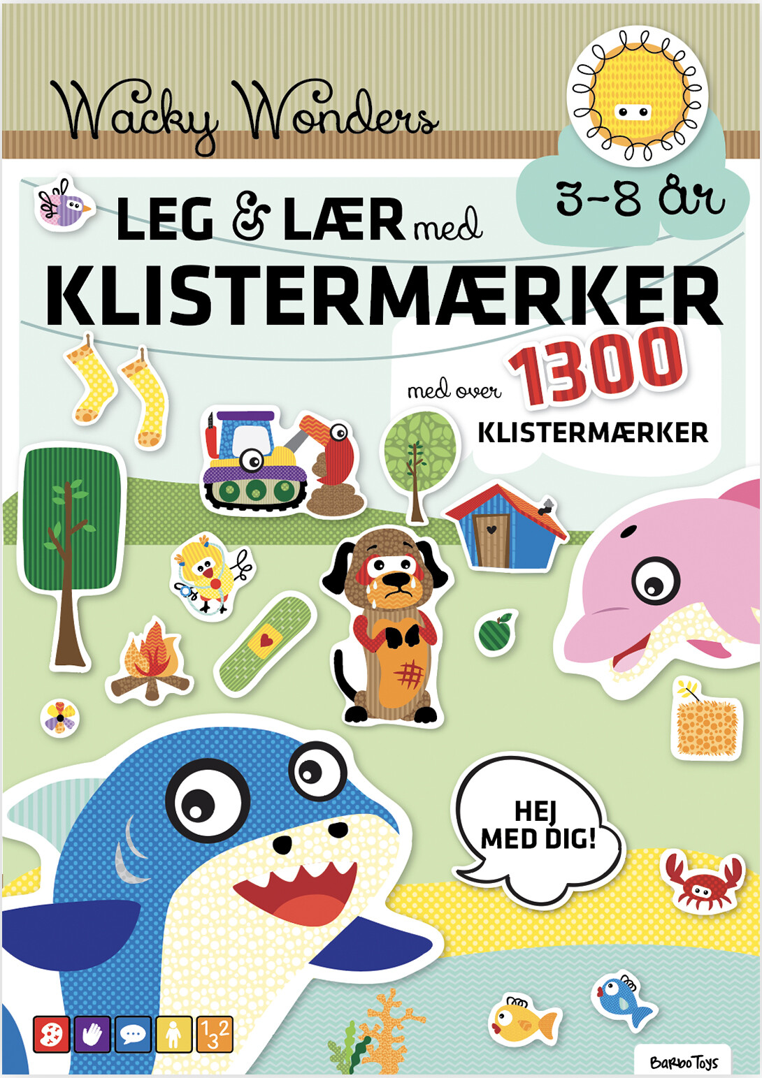 Wacky Wonders - Leg & Lær Med Klistermærker - Bog