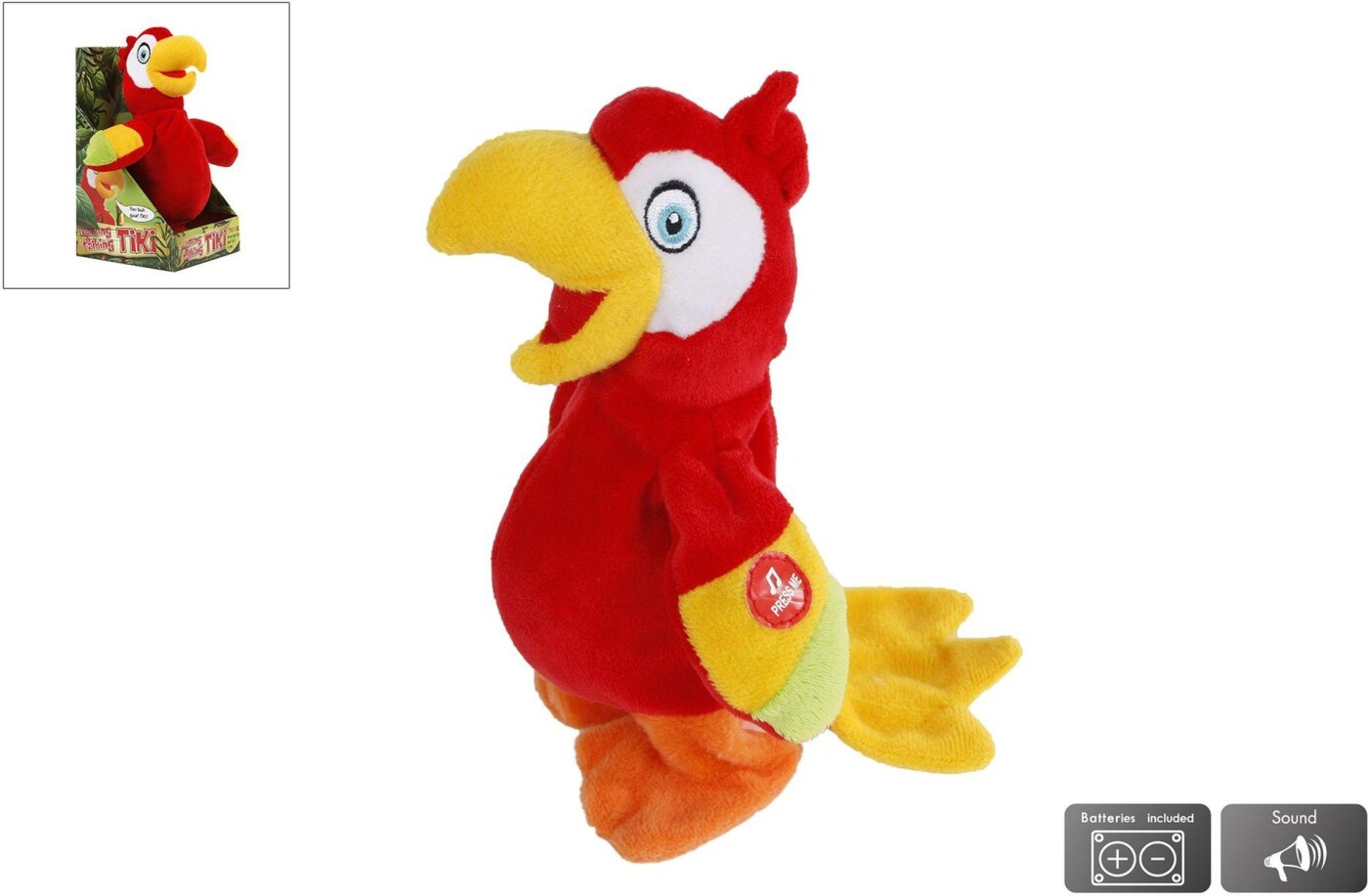 Walking & Talking Tiki - Interactive 20cm Plush