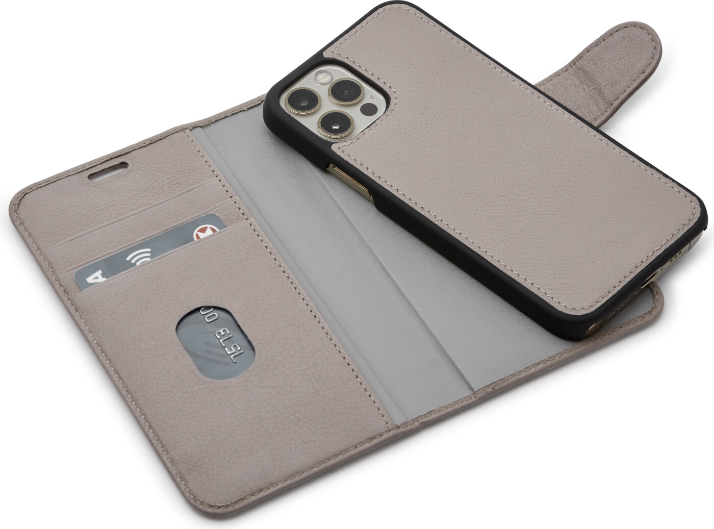 Trunk - Iphone 12 Mini - 2-i-1 Flip Cover - ægte Læder - Rose