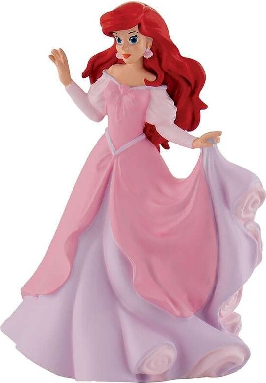 Bullyland - Ariel Figur I Pink Kjole - Disney - 10 Cm - 12312