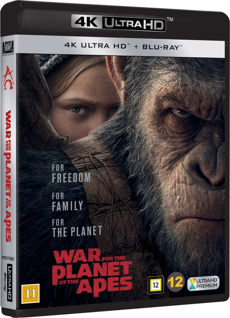 War For The Planet Of The Apes / Abernes Planet: Opgøret - 4K Blu-Ray