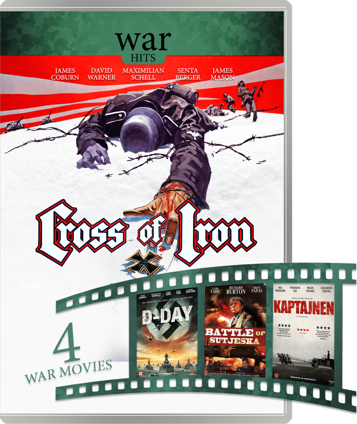 War Movie Hits - 4 Dvd Box - DVD - Film