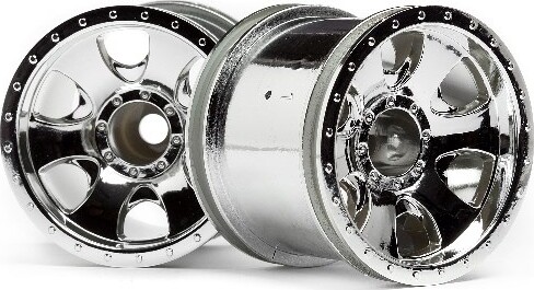 Warlock Wheel Chrome (2.2in/2pcs) - Hp106722 - Hpi Racing